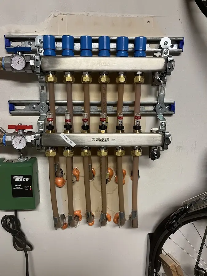 Plumber performing Leak Detection at a residential property in Mineral Springs